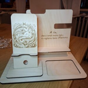 Dock da Scrivania in Legno Personalizzabile