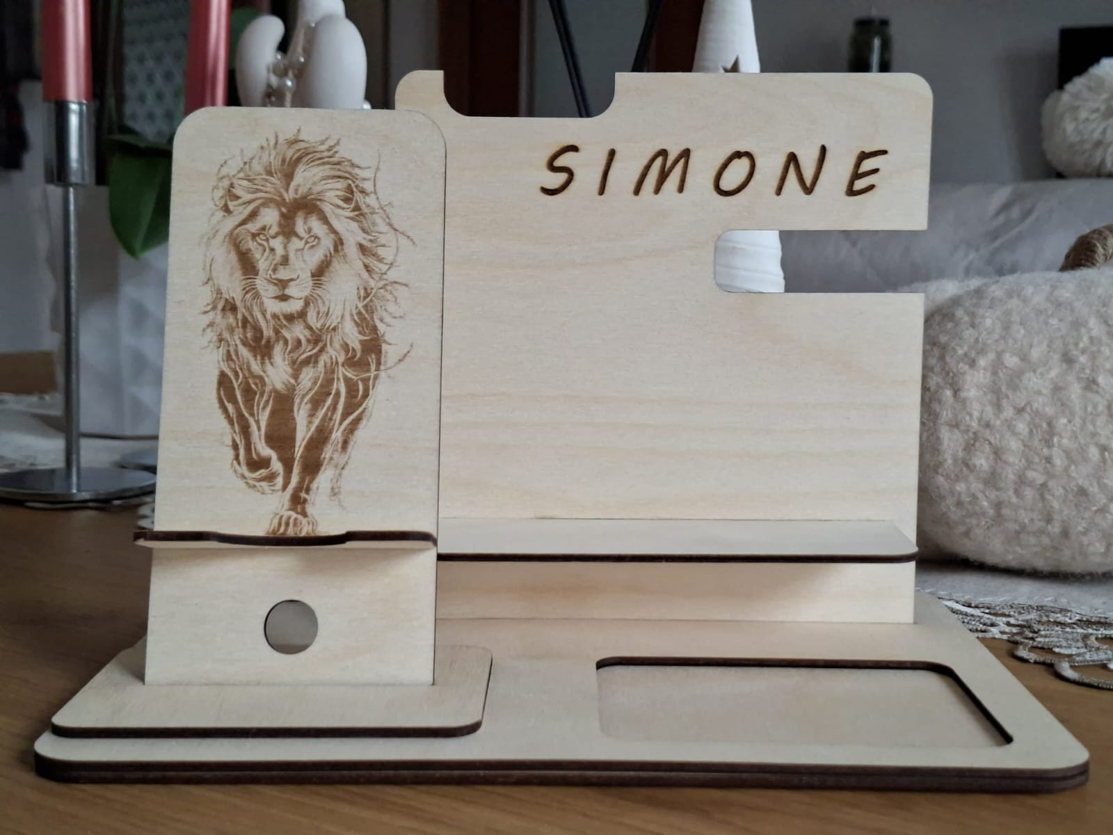 Dock da Scrivania in Legno Personalizzabile - immagine 11